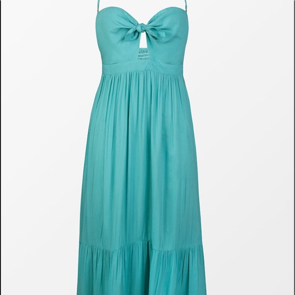 NEW•XL•KIANNA SWEETHEART NECK HALTER BANDEAU MIDI DRESS• - Picture 6 of 15